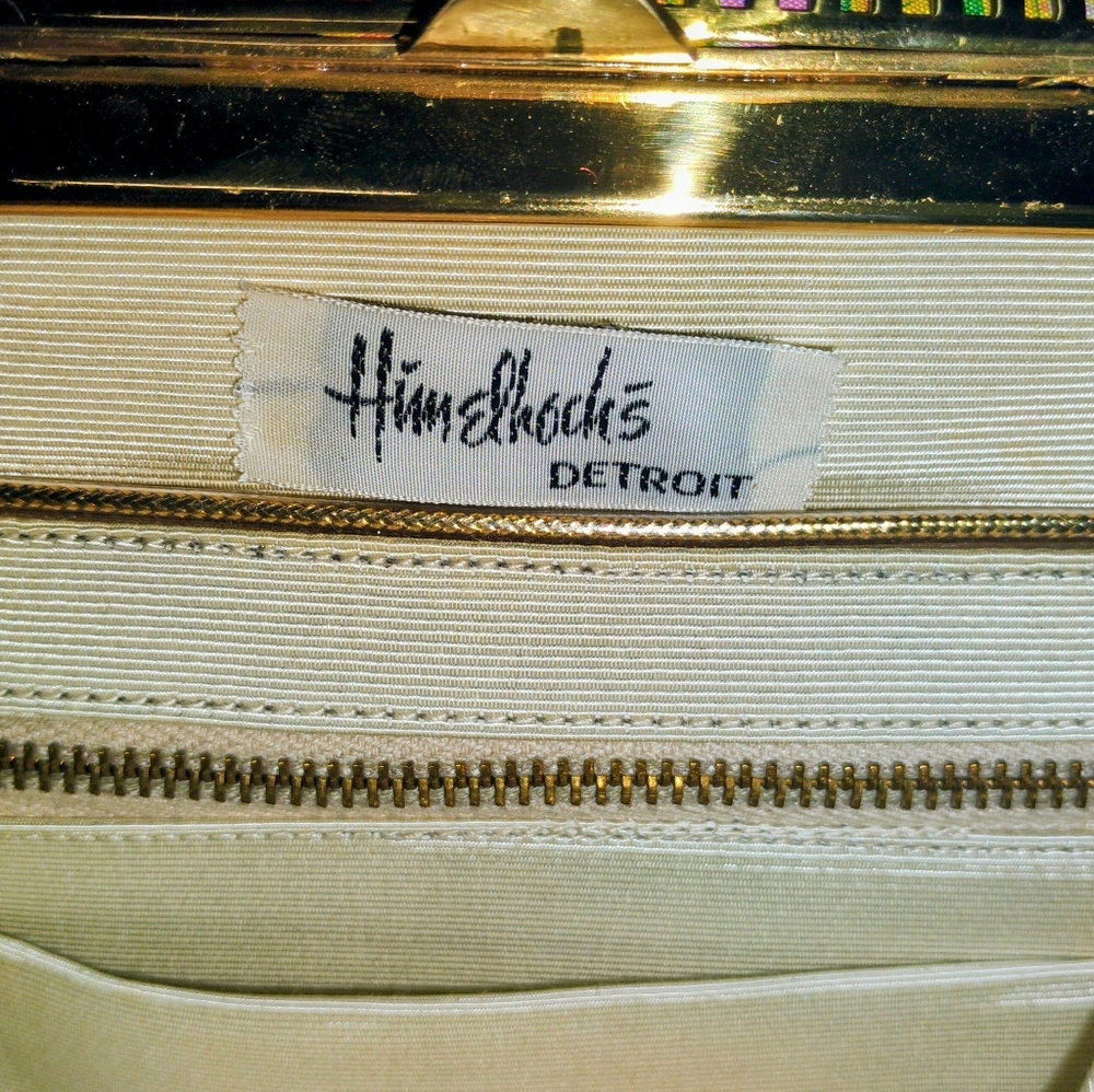 Vintage Himelhoch's Detroit Colorful Shoulder Mini Bag 70s - Picture 6 of 8